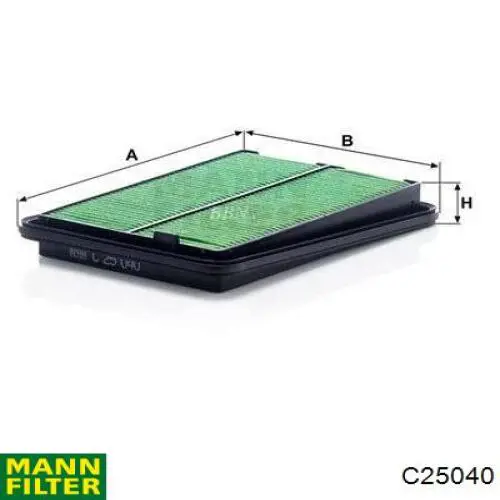 Filtr powietrza Mann-Filter C25040 cena, od 9,09 USD