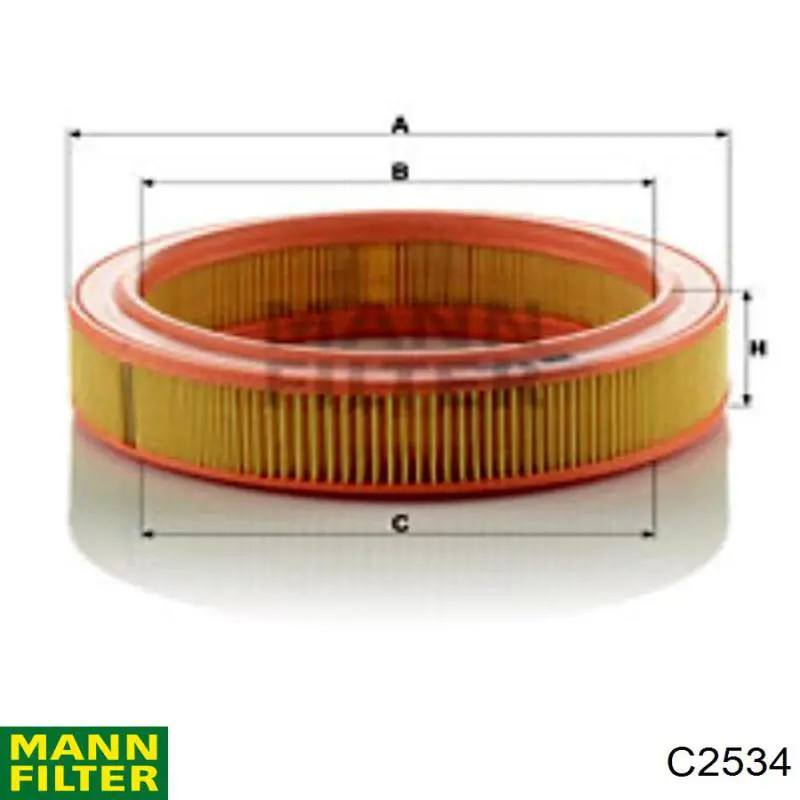 Filtr powietrza Mann-Filter C2534 cena, od 7,27 USD