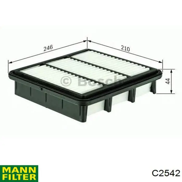 Do koszyka C2542 Mann-Filter Filtr powietrza
