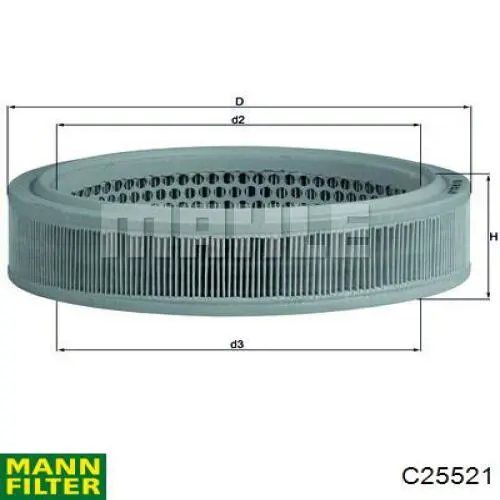 Filtr powietrza Mann-Filter C25521 cena, od 6,13 USD