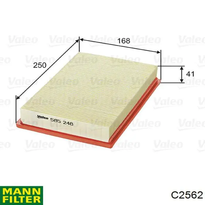 Do koszyka C2562 Mann-Filter Filtr powietrza