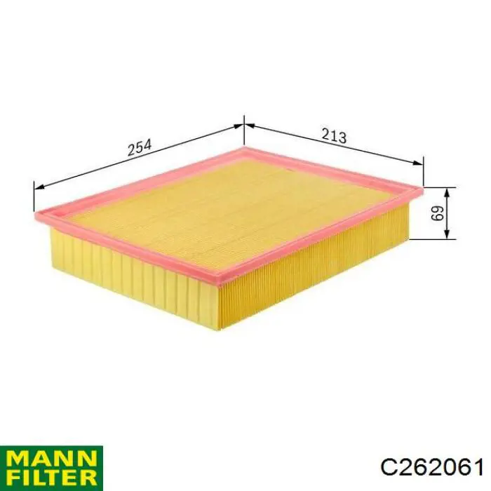 Filtr powietrza Mann-Filter C262061 cena, od 10,36 USD