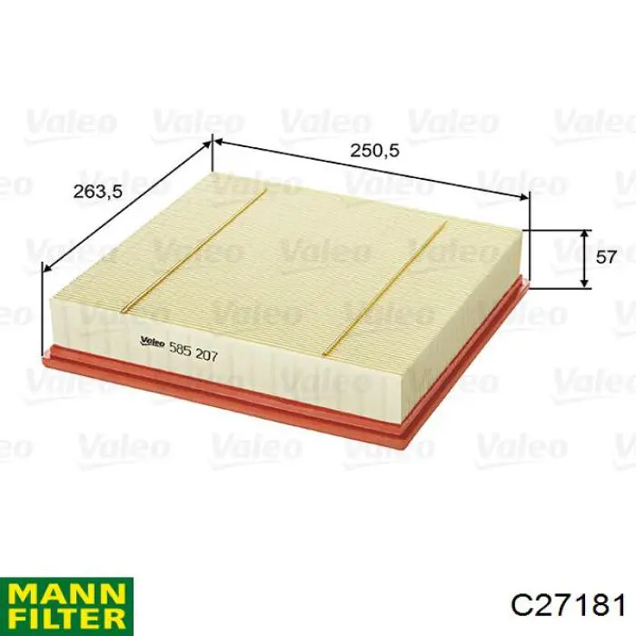 Filtr powietrza Mann-Filter C27181 cena, od 9,16 USD