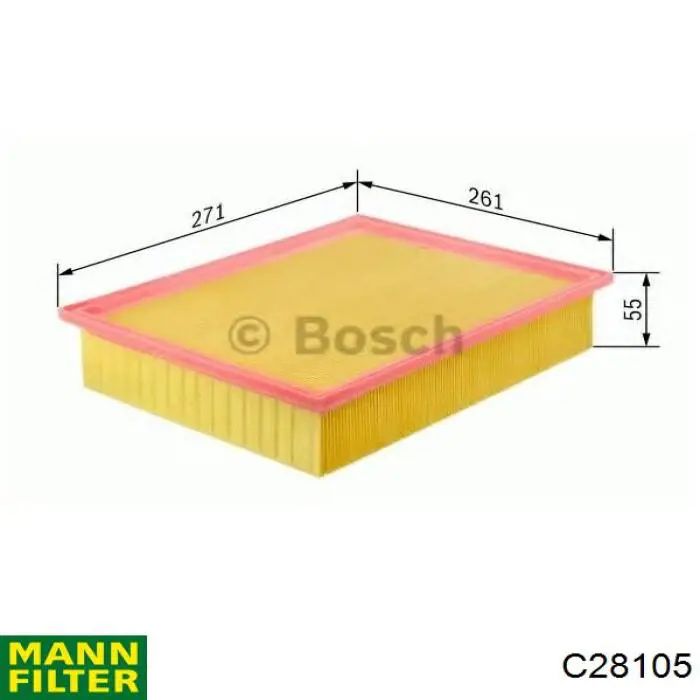 Filtr powietrza Mann-Filter C28105 cena, od 10,68 USD