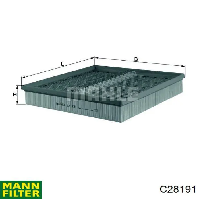 Filtr powietrza Mann-Filter C28191 cena, od 15,56 USD