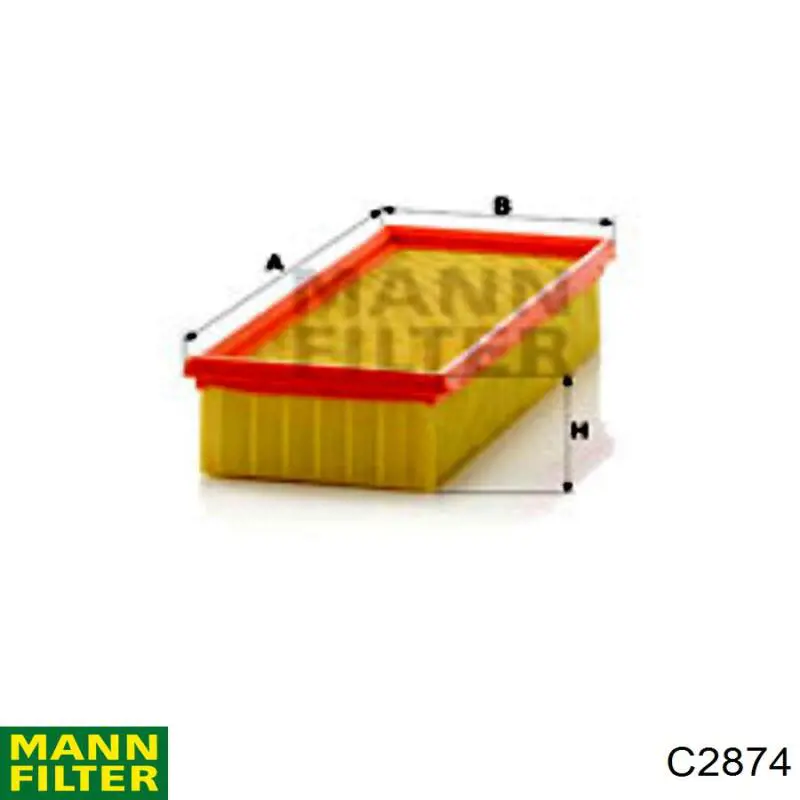 Filtr powietrza Mann-Filter C2874 cena, od 8,82 USD