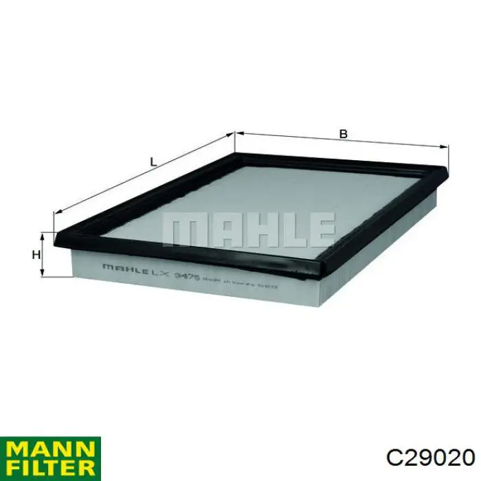 Filtr powietrza Mann-Filter C29020 cena, od 9,78 USD