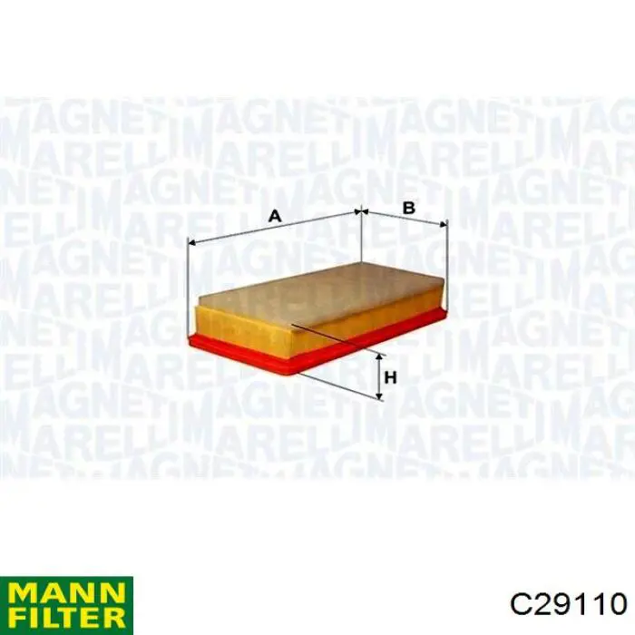 Do koszyka C29110 Mann-Filter Filtr powietrza