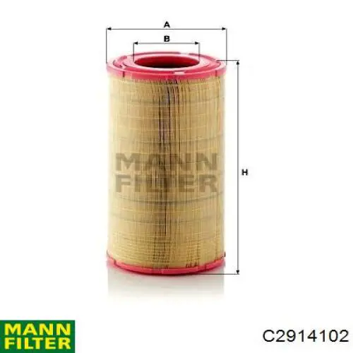 Filtr powietrza Mann-Filter C2914102 cena, od 58,40 USD