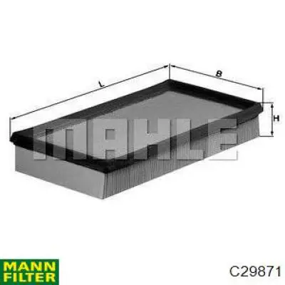 Do koszyka C29871 Mann-Filter Filtr powietrza