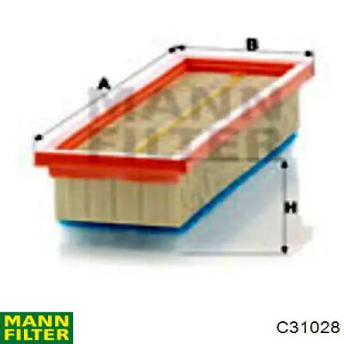 C31028 Mann-Filter Filtr powietrza