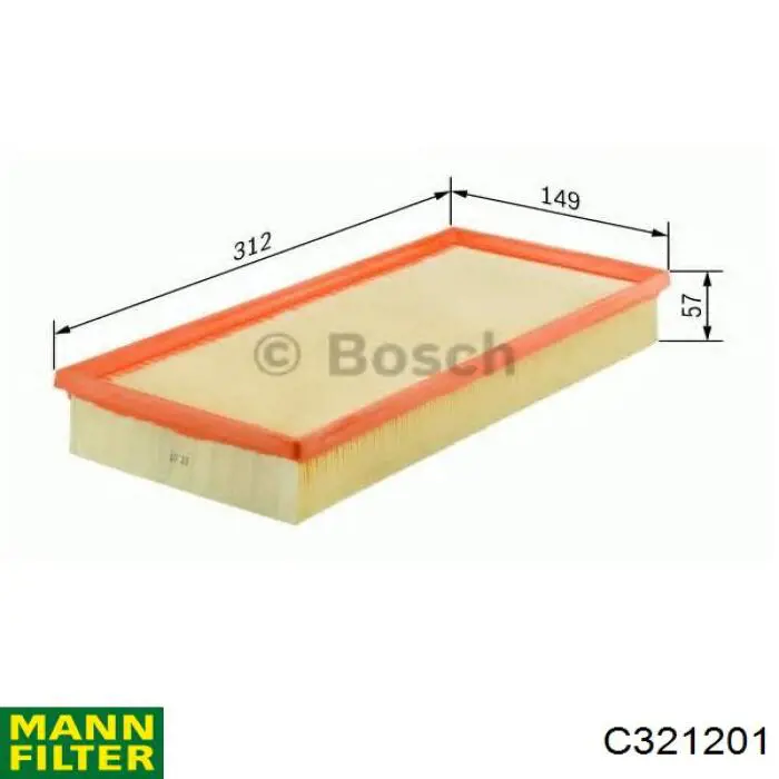 Filtr powietrza Mann-Filter C321201 cena, od 8,73 USD
