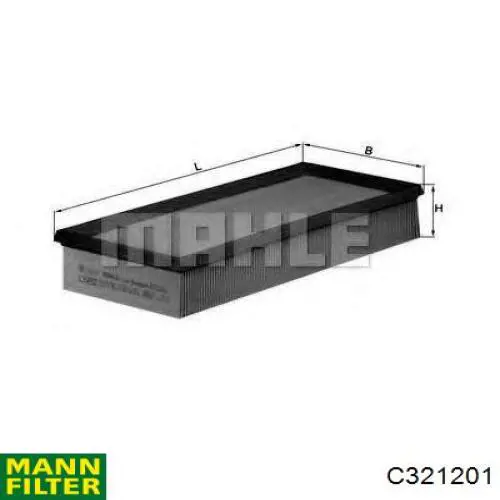 Do koszyka C321201 Mann-Filter Filtr powietrza