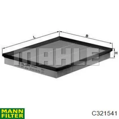 Filtr powietrza Mann-Filter C321541 cena, od 10,65 USD