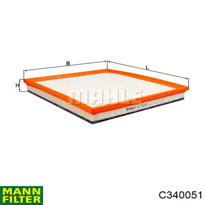 Filtr powietrza Mann-Filter C340051 cena, od 15,04 USD