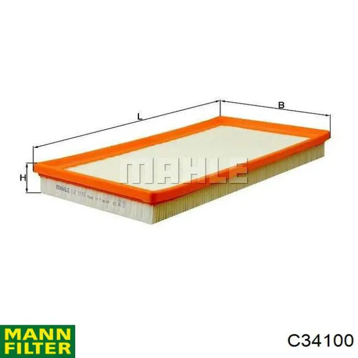 Filtr powietrza Mann-Filter C34100 cena, od 9,96 USD