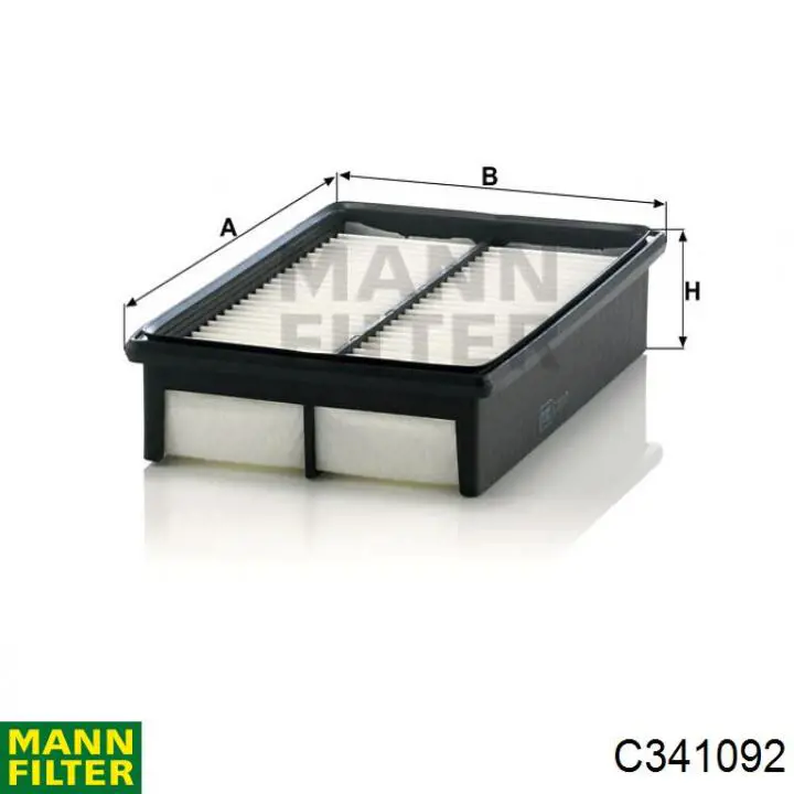 Do koszyka C341092 Mann-Filter Filtr powietrza