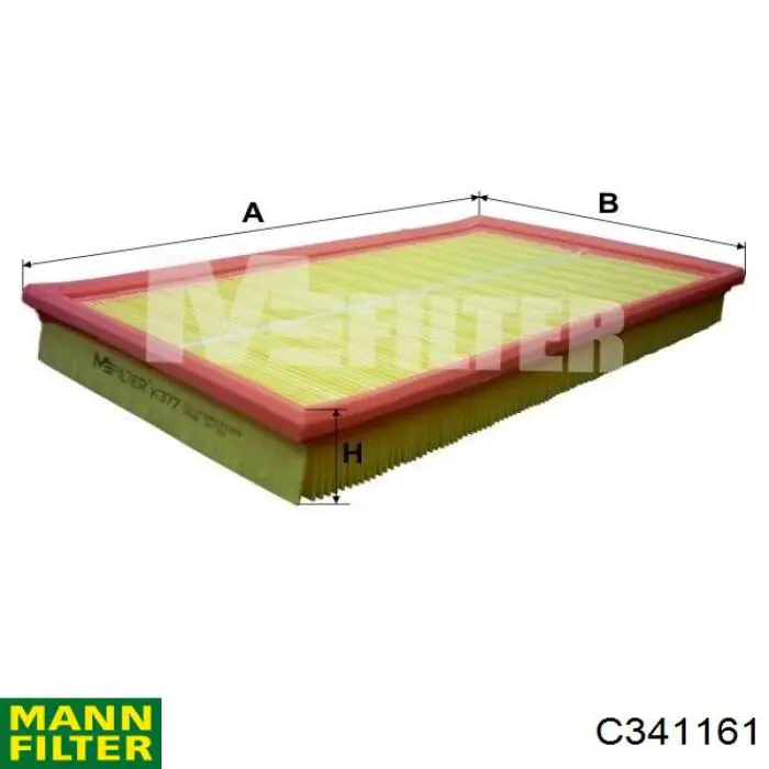 Do koszyka C341161 Mann-Filter Filtr powietrza
