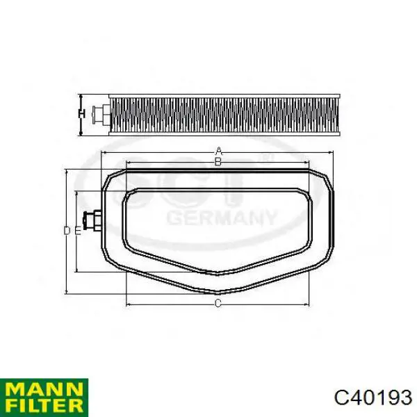 Do koszyka A0030945304 Mercedes Filtr powietrza