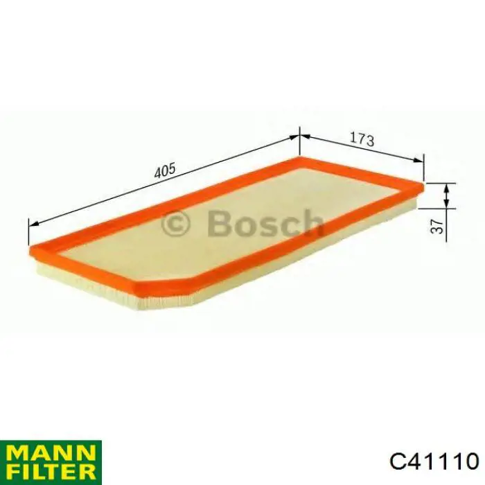Do koszyka C41110 Mann-Filter Filtr powietrza