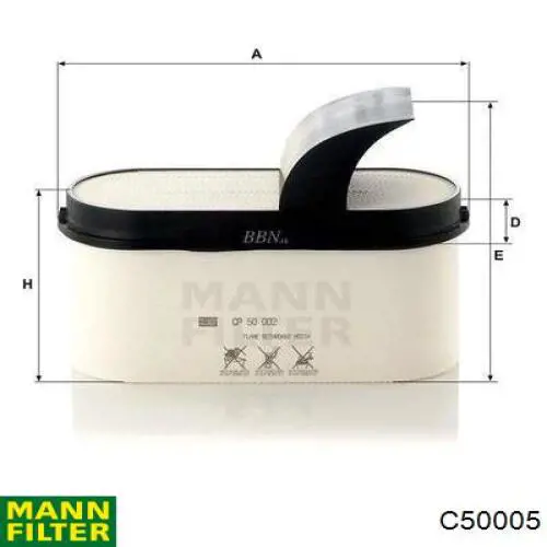 A0040949104 Mercedes Filtr powietrza