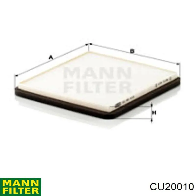 Filtr kabiny Mann-Filter CU20010 cena, od 8,87 USD