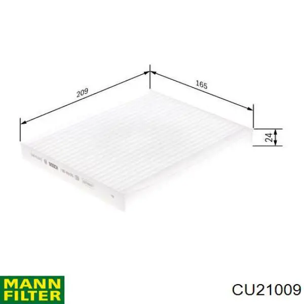 Filtr kabiny Mann-Filter CU21009 cena, od 8,15 USD