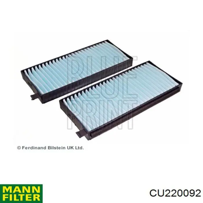 Filtr kabiny Mann-Filter CU220092 cena, od 12,11 USD