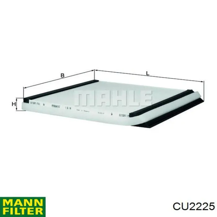 Do koszyka CU2225 Mann-Filter Filtr kabiny