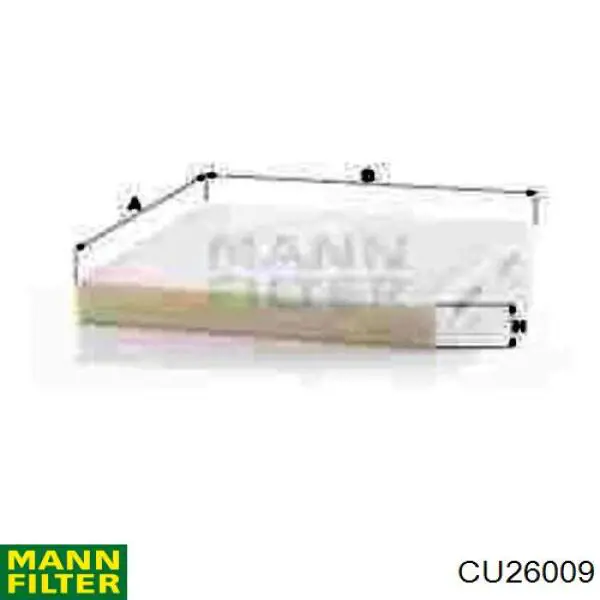 Filtr kabiny Mann-Filter CU26009 cena, od 9,84 USD