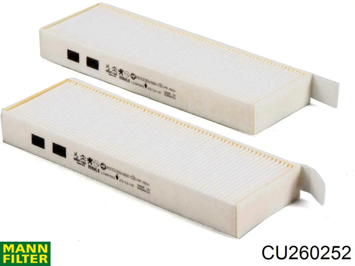 Filtr kabiny Mann-Filter CU260252 cena, od 15,72 USD