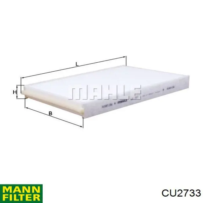 Do koszyka CU2733 Mann-Filter Filtr kabiny
