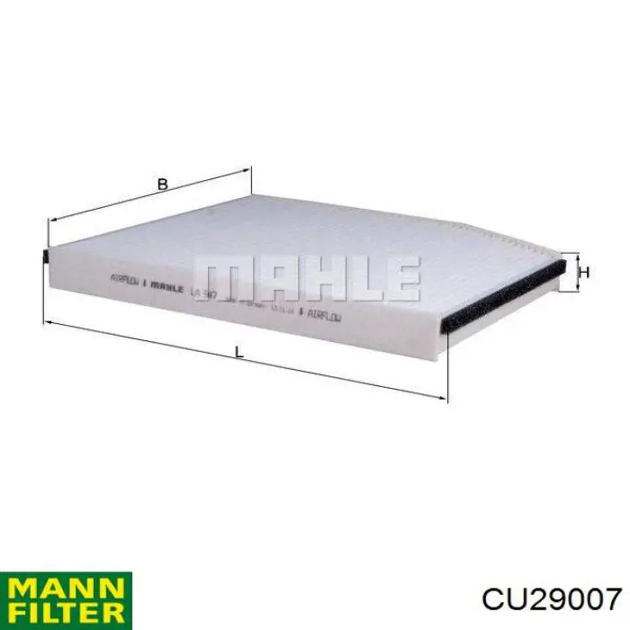 CU29007 Mann-Filter Filtr kabiny