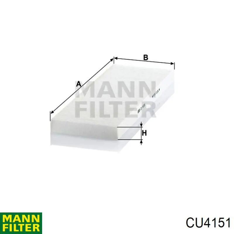 Filtr kabiny Mann-Filter CU4151 cena, od 8,76 USD