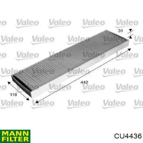 Filtr kabiny Mann-Filter CU4436 cena, od 15,63 USD