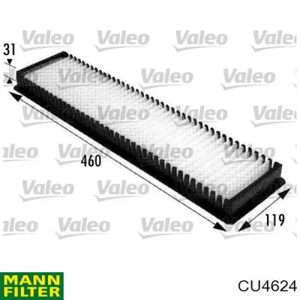 Filtr kabiny Mann-Filter CU4624 cena, od 16,02 USD