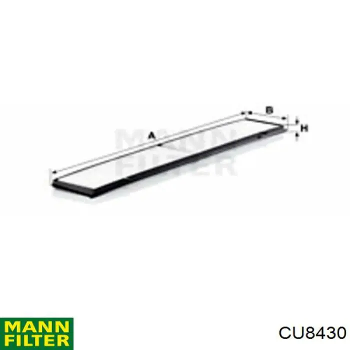 Do koszyka CU8430 Mann-Filter Filtr kabiny