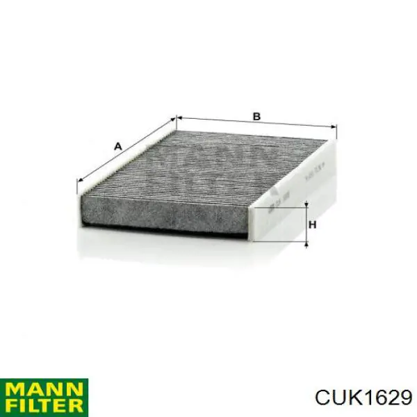 Do koszyka CUK1629 Mann-Filter Filtr kabiny