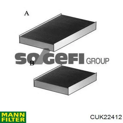 Do koszyka CUK22412 Mann-Filter Filtr kabiny