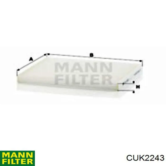 Filtr kabiny Mann-Filter CUK2243 cena, od 13,47 USD