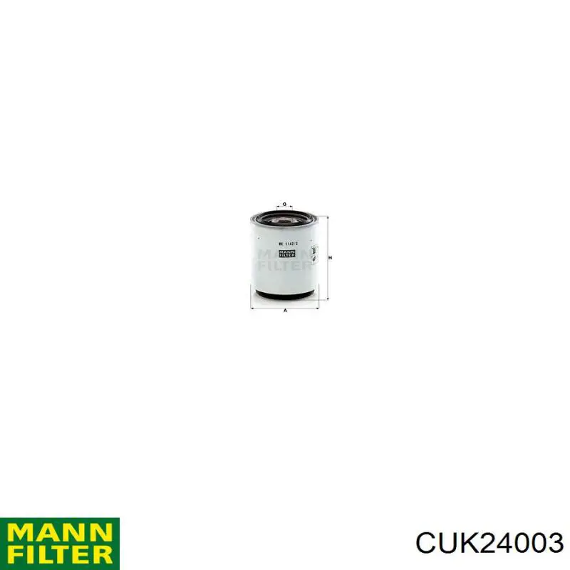 Do koszyka CUK24003 Mann-Filter Filtr kabiny