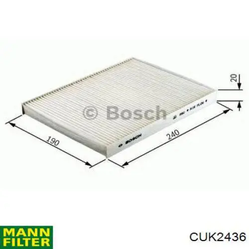 Do koszyka CUK2436 Mann-Filter Filtr kabiny