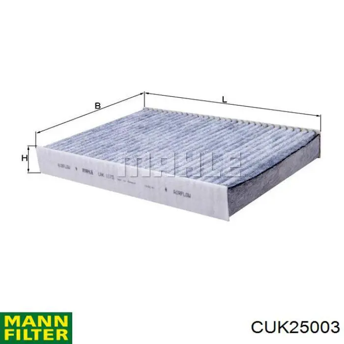 Filtr kabiny Mann-Filter CUK25003 cena, od 11,95 USD