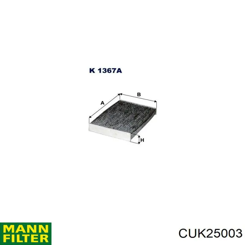 Do koszyka CUK25003 Mann-Filter Filtr kabiny