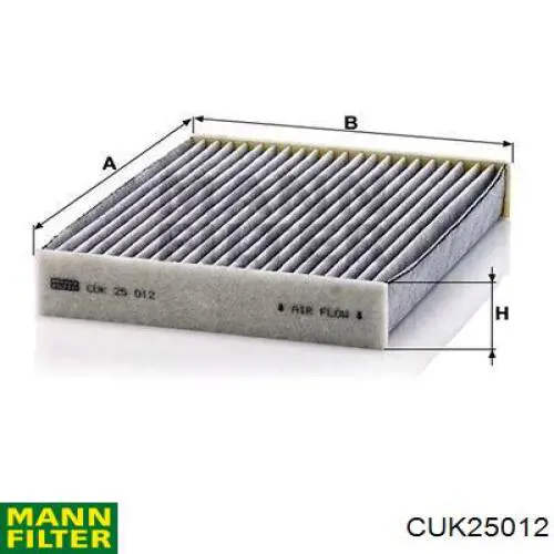 CUK25012 Mann-Filter Filtr kabiny