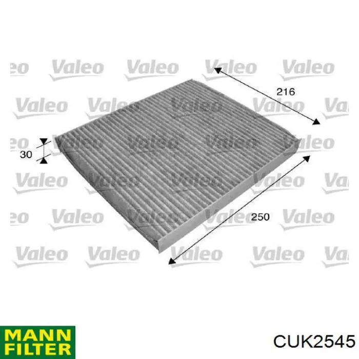 Do koszyka CUK2545 Mann-Filter Filtr kabiny