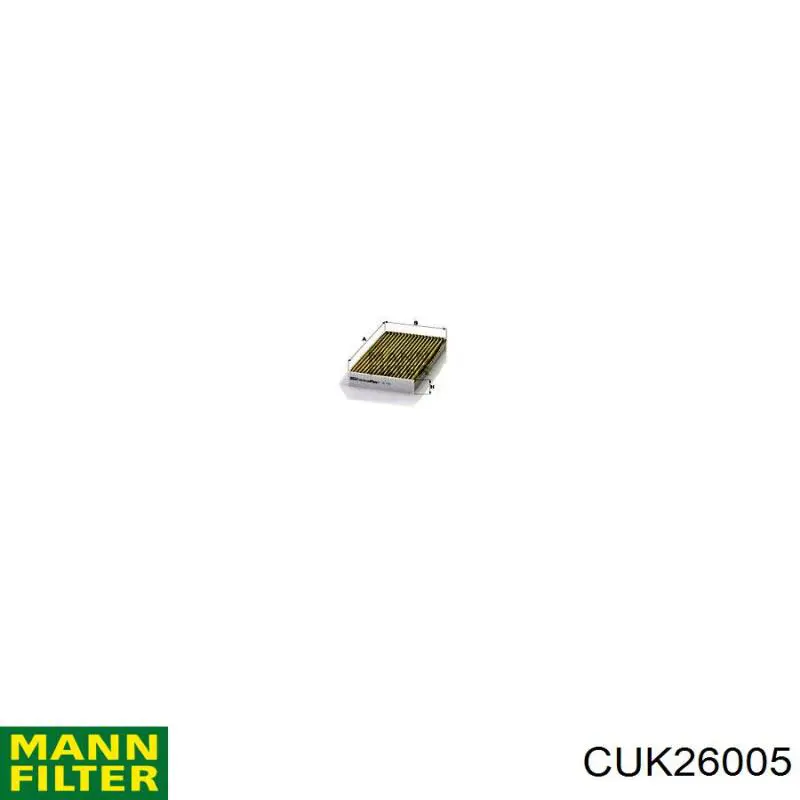 Do koszyka CUK26005 Mann-Filter Filtr kabiny