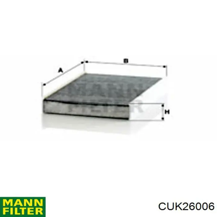 CUK26006 Mann-Filter Filtr kabiny