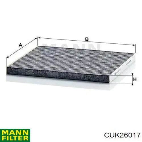 Filtr kabiny Mann-Filter CUK26017 cena, od 12,02 USD