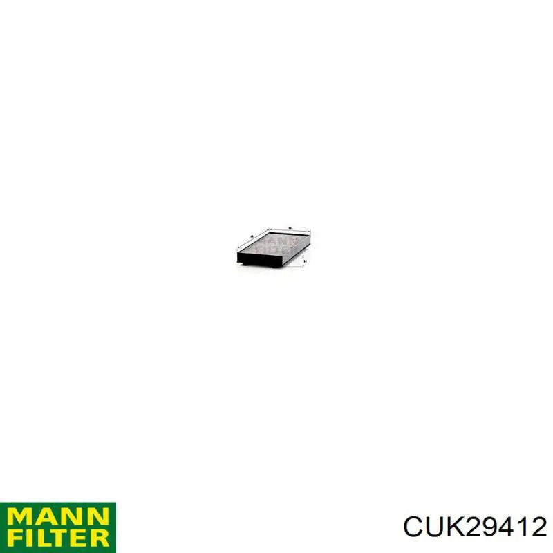 Do koszyka CUK29412 Mann-Filter Filtr kabiny